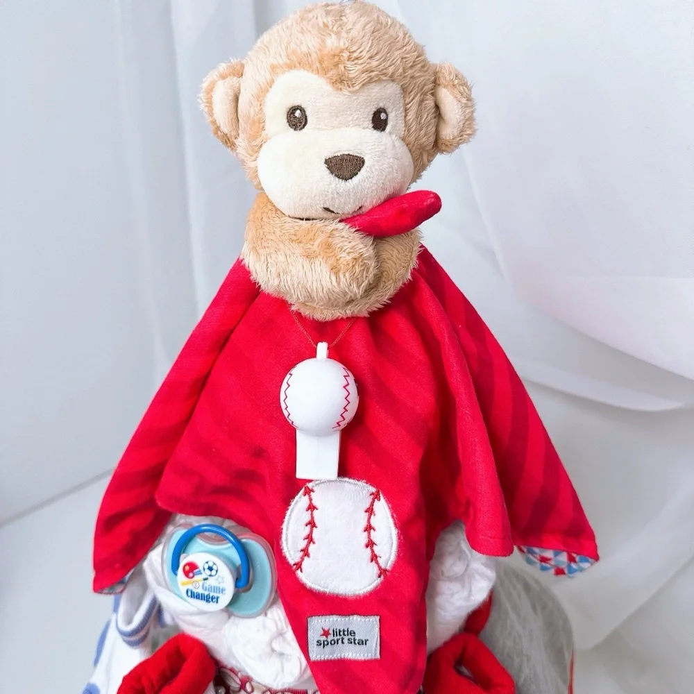 Baseball Diaper Cake, Sport Baby Shower Gift